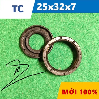 Phớt chặn dầu tc 25x32x7 ( phớt dầu / chắn dầu / lò xo / phớt ben / oil seal tc 25*32*7)