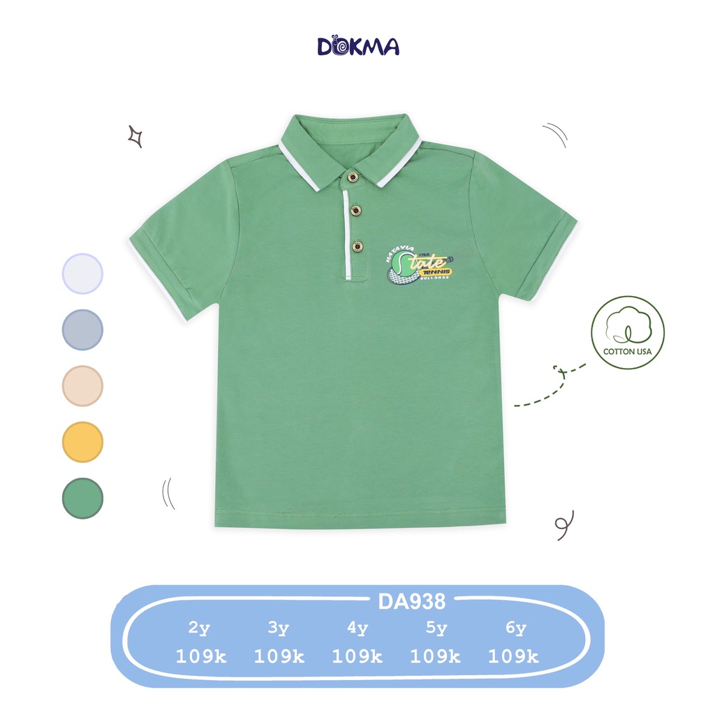 (2-6Y) Áo polo cộc tay cho bé trai - DOKMA