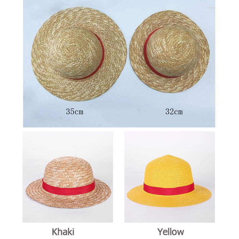 Mũ Rơm Chống Nắng Hóa Trang Nhân Vật Luffy Thời Trang