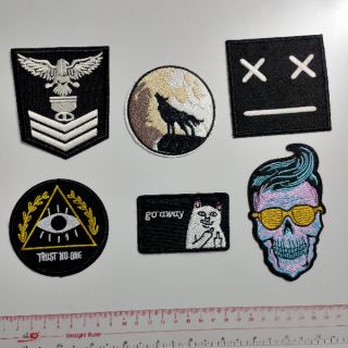 30k một chiếc, Combo 5 chiếc tự chọn, Sticker  ủi patch ủi  logo ủi