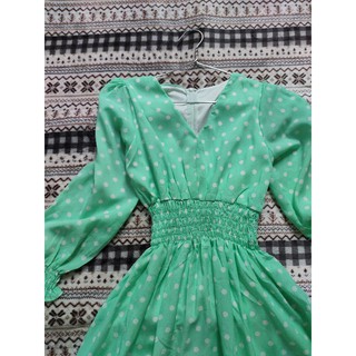 Váy maxi bi xanh ngọc