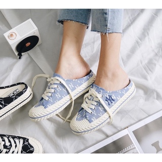 [ CHÍNH HÃNG ] Giày Sục PLAYBALL MULE MLB MONOGRAM Viền