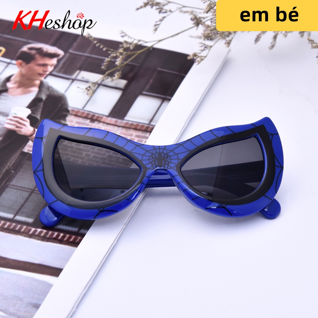 Kính mát thời trang cho bé Hoạt Hình Người Nhện siêu đáng yêu, Chống tia cực tím  mã Y1566