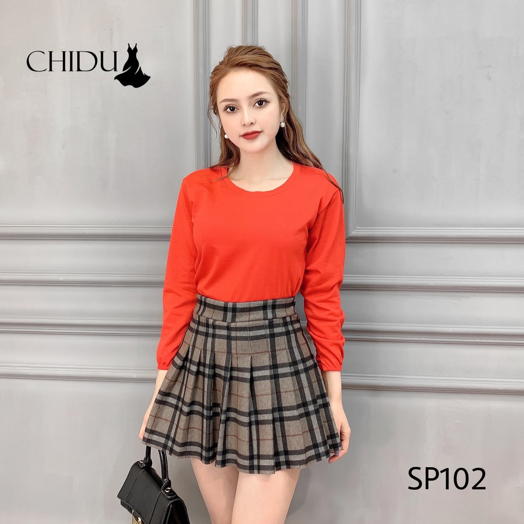 [ Mã WASTAPR giảm 10K đơn 50K] CHIDU Áo thun trơn dài tay nhiều màu SP102 | BigBuy360 - bigbuy360.vn