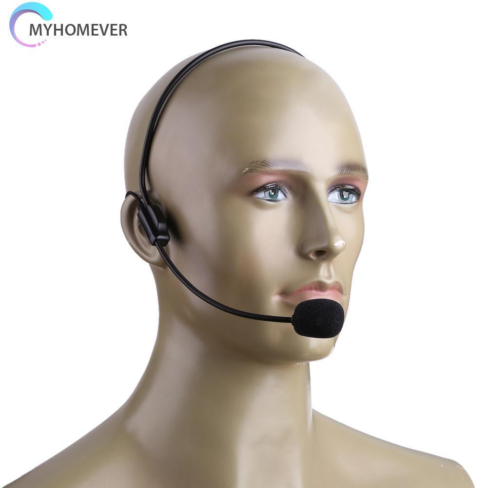 myhomever Portable Lightweight Wired 3.5mm Plug Guide Lecture Speech Headset with Mic