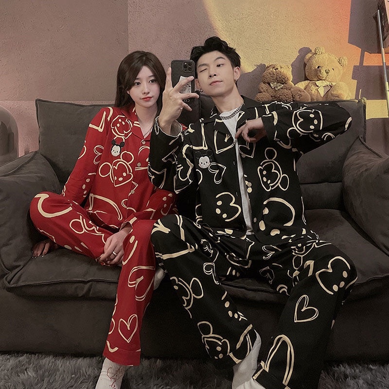 Bộ đồ ngủ nam nữ hoạt hình phong cách Nhật chất cotton xịn siêu thoáng và thoải mái