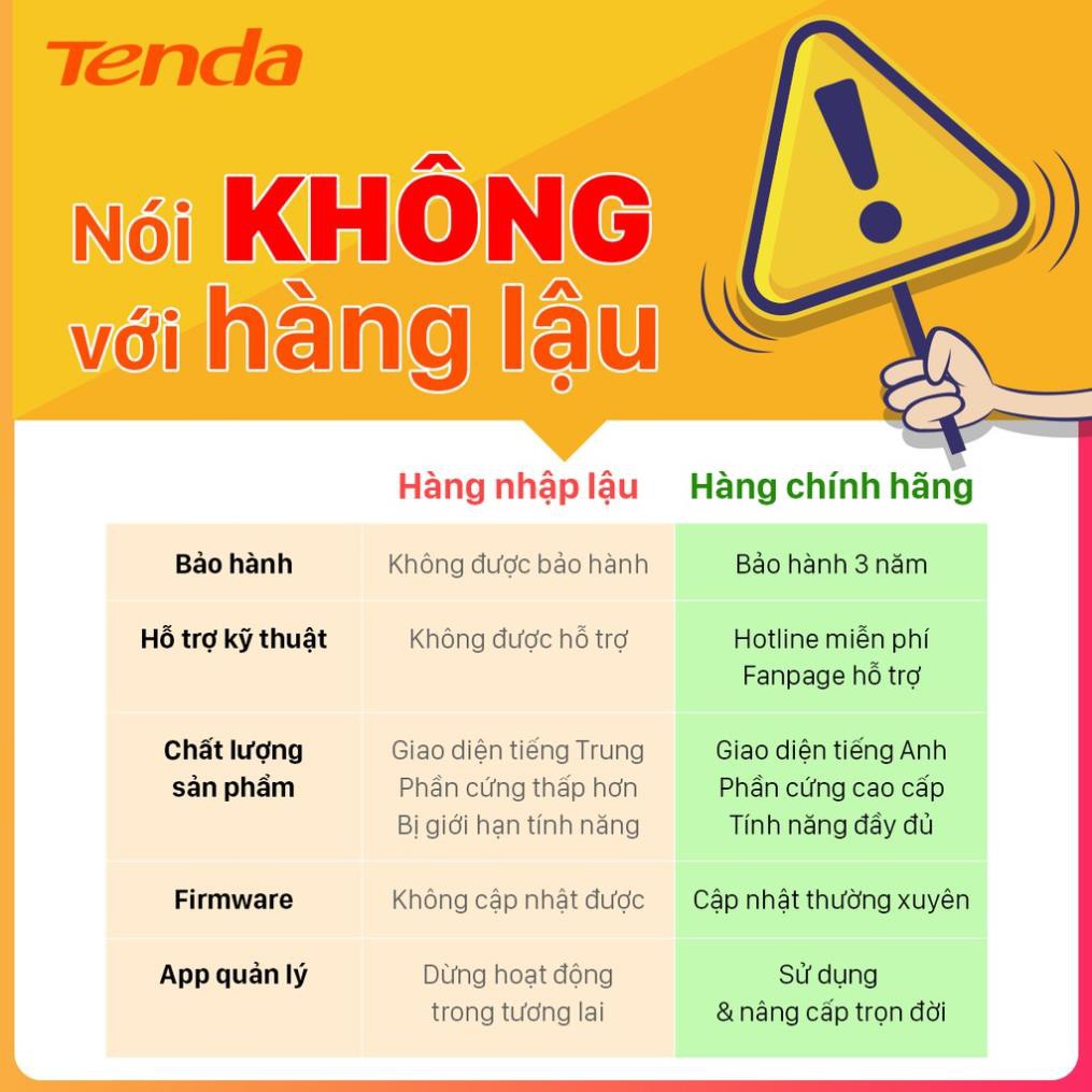 Tenda Thiết bị phát Wifi F9 Chuẩn N 600Mbps - Hãng phân phối chính thức