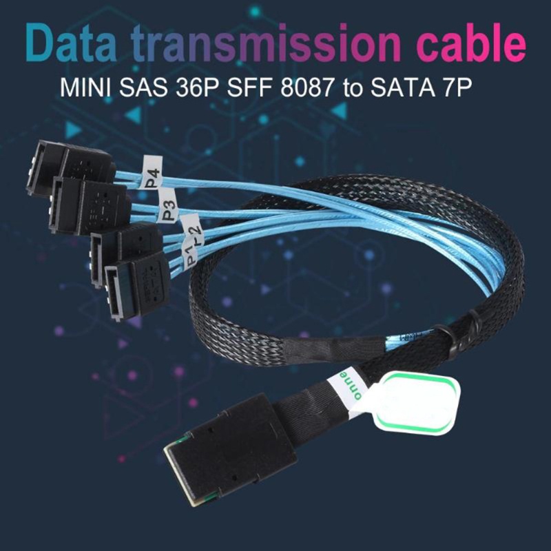 Dây Cáp Thay Thế 36Pin SFF-8087 Male Sang 4 7Pin Female