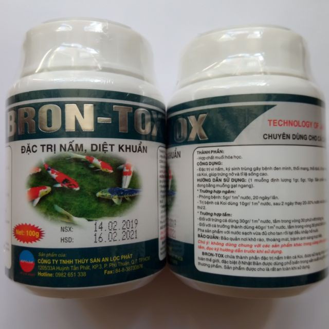 Bron Tox Xử Lý Nấm, Cạ Mình, Nằm Đáy Cho Cá