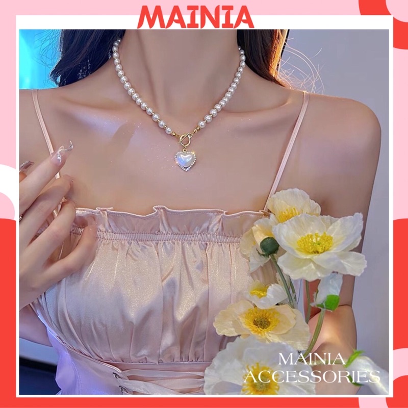 Choker Dây Chuyền Hợp Kim Hàn Quốc Phong Cách Thanh Lịch Qúy Phái Sang Chảng Mainia Shop