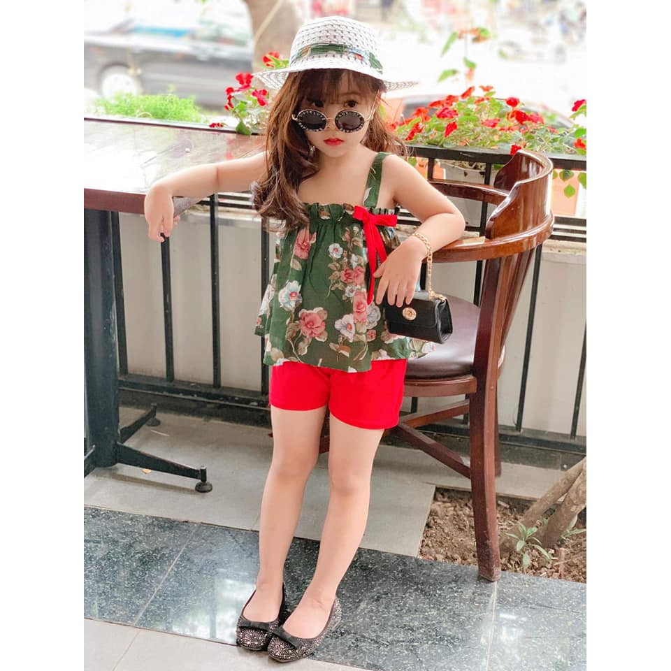 Bộ 2 dây tơ đũi TẶNG MŨ siêu đáng yêu cho bé gái - BTM