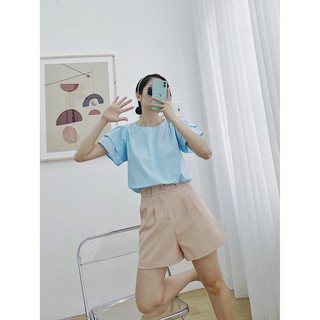 YU CHERRY | Áo nữ Bubble Cotton Top YA373