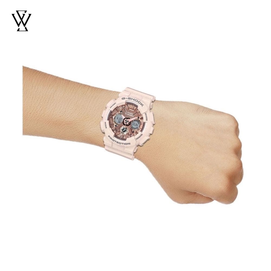 Đồng Hồ Điện Tử Nữ Casio G-Shock WATCHSTORE GMA-S120MF-4ADR Thiết Kế Kính Khoáng Tròn 46mm, Dây Và Vỏ Nhựa Bền Bỉ