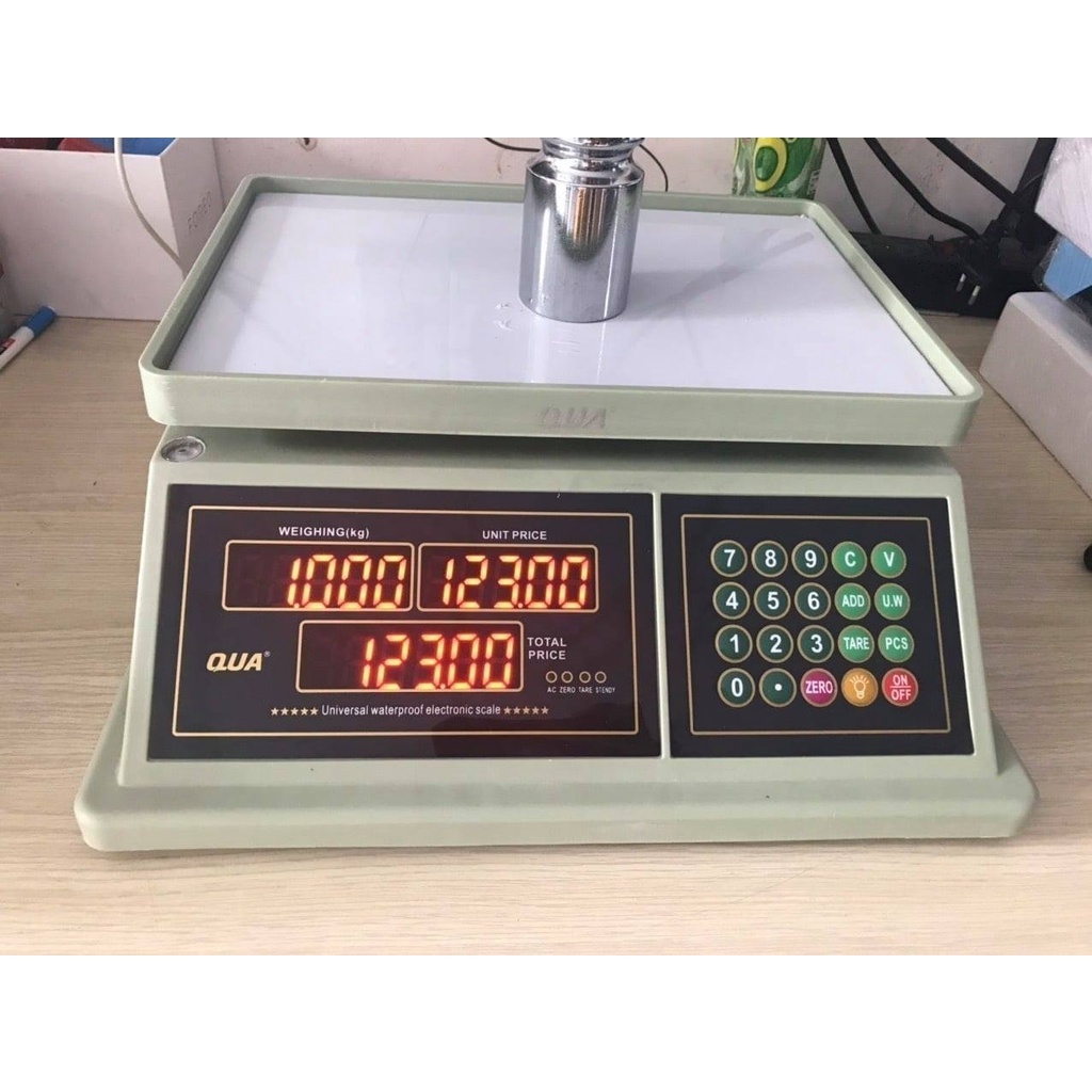 [Free Ship] CÂN ĐIỆN TỬ TÍNH TIỀN 30Kg CHỐNG NƯỚC - QUA832 ĐÀI LOAN - CÂN ĐIỆN TỬ CAO CẤP CHUYÊN DÙN