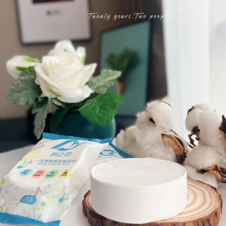 Khăn tắm nén du lịch cotton dùng một lần kích thước 70*140 cm