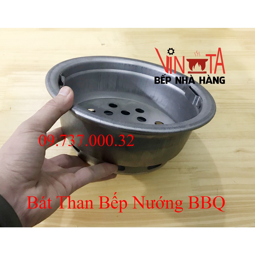 Âu Chứa Than, Xô than bếp nướng BBQ tại bàn, bát để than bếp nướng BBQ âm bàn