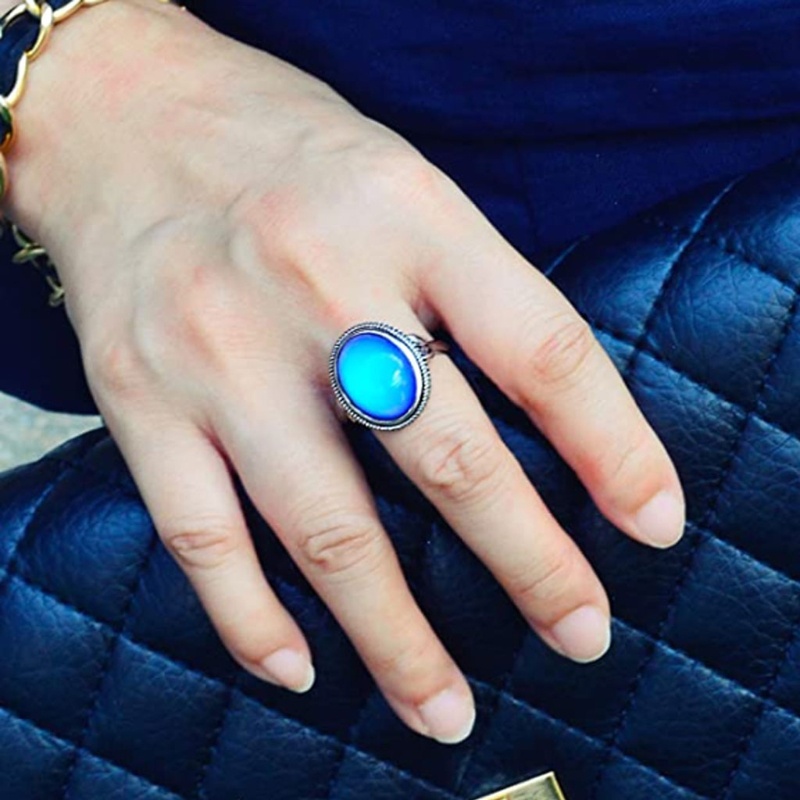 Nhẫn Nam Thay Đổi Màu Sắc Theo Nhiệt Độ Phong Cách Hip Hop