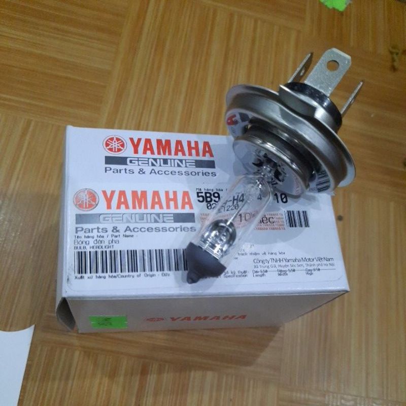 Bóng pha đèn Philips 12v 35/35w gắn xe yamaha các đời sử dụng bóng 3 chân cắm - chính hãng yamaha (095KOP0140) (-7%)