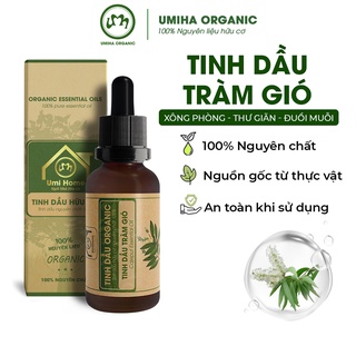 Tinh Dầu Tràm hữu cơ UMIHA nguyên chất 10ml xông tắm, bôi vết côn trùng cắn đốt cho Bé, Trẻ nhỏ và Sơ Sinh