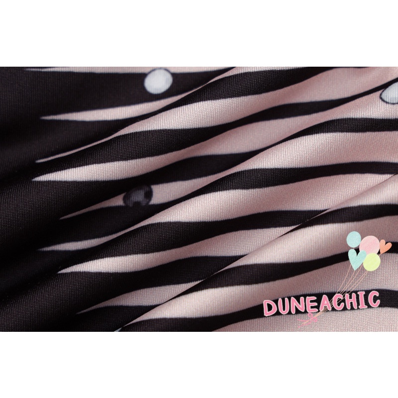 DUNEA Đầm Dự Tiệc Không Tay Hở Lưng Họa Tiết Kẻ Sọc Đính Đá Lấp Lánh Cho Nữ