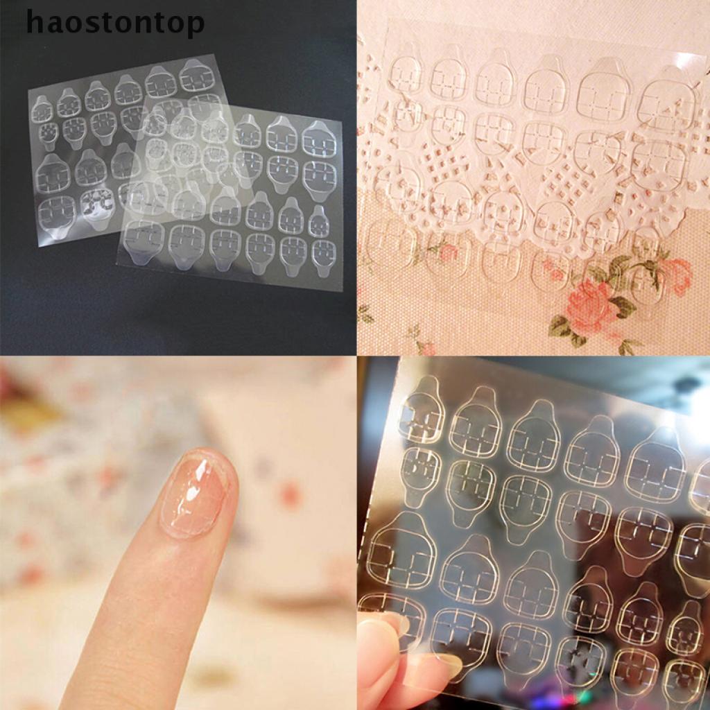 Bộ 24 Móng Tay Giả Dán Hai Mặt Siêu Mỏng Chắc Chắn