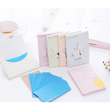 [COMBO 10] Gói Giấy Thấm Dầu Than Hoạt Tính Cao Cấp (Gói 50 Miếng)