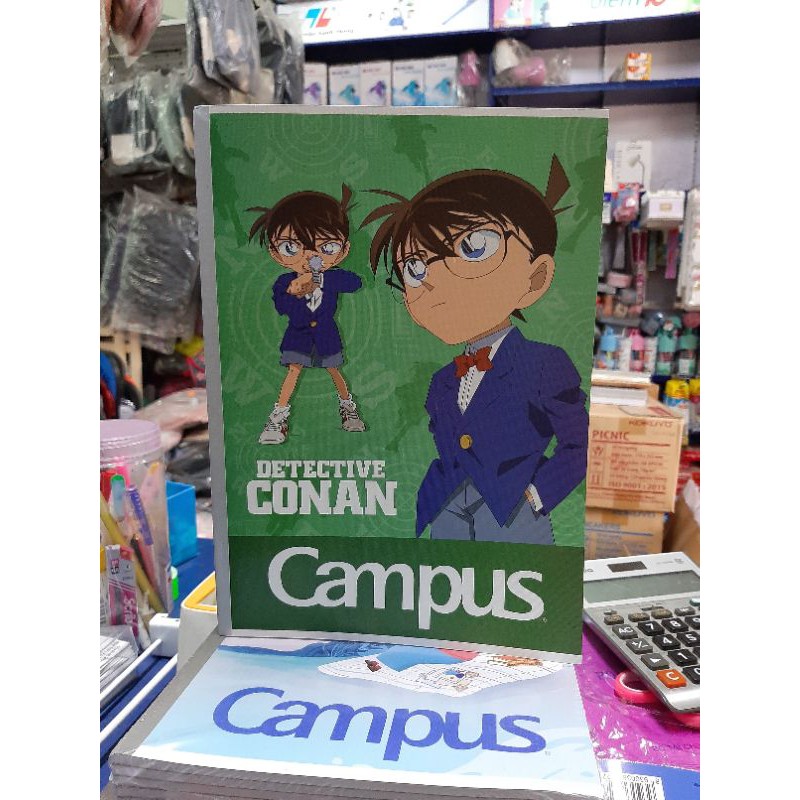 [Mã LIFEBOOK2 giảm 10% đơn 0Đ] Vở Kẻ Ngang Campus 200T CONAN