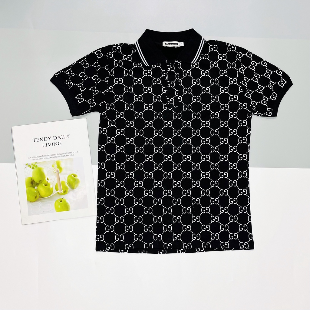 Áo POLO Nam Hè Cổ Bẻ Phối chữ GD Thời Thượng Phong Cách Thoải Mái Lịch Sự Dạo Phố Mã GAREMSTORE