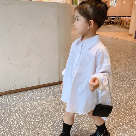 Set Áo Sơ Mi Trắng + Áo Vest Không Tay Thời Trang Cho Bé Gái