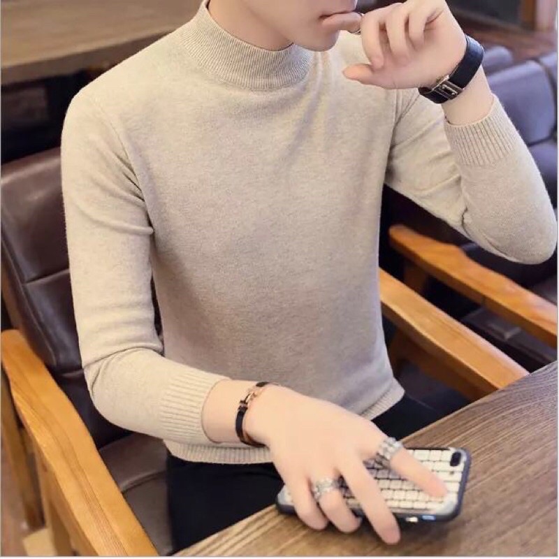 Áo Len NAM Cổ 3 Phân , cổ lọ hàng đẹp mã 09
