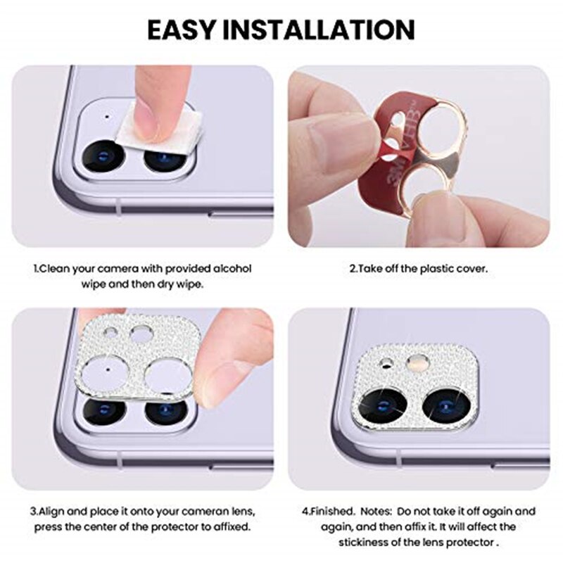 Vòng kim cương lấp lánh gắn ống kính máy ảnh cho iPhone 13 Pro Max