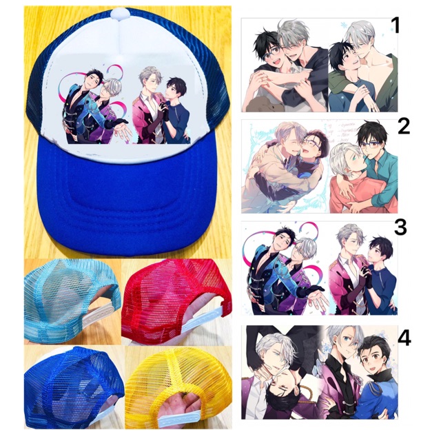 Nón mũ victuuri BL couple yuri!!! On lce mẫu ngẫu nhiên
