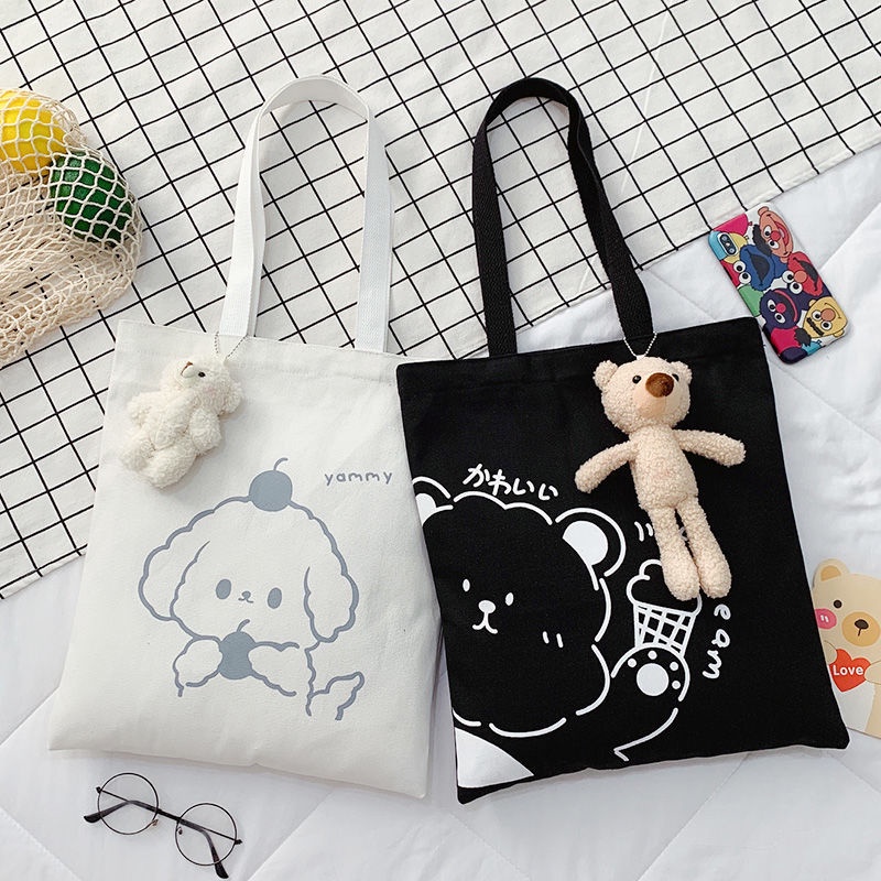 Túi Đeo Vai Bằng Vải Canvas Thân Thiện Với Môi Trường Đa Chức Năng Phong Cách Mới