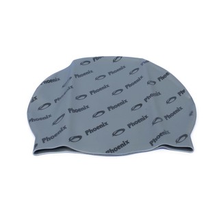 Nón Bơi Chính Hãng Phoenix Xám Họa Tiết Chữ