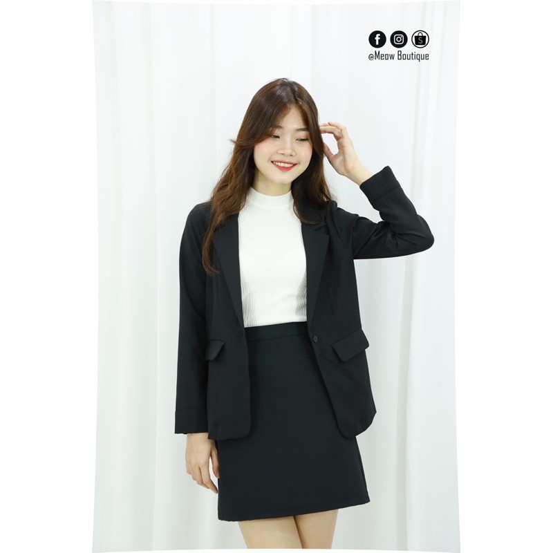Blazer cổ danton Meow Boutique