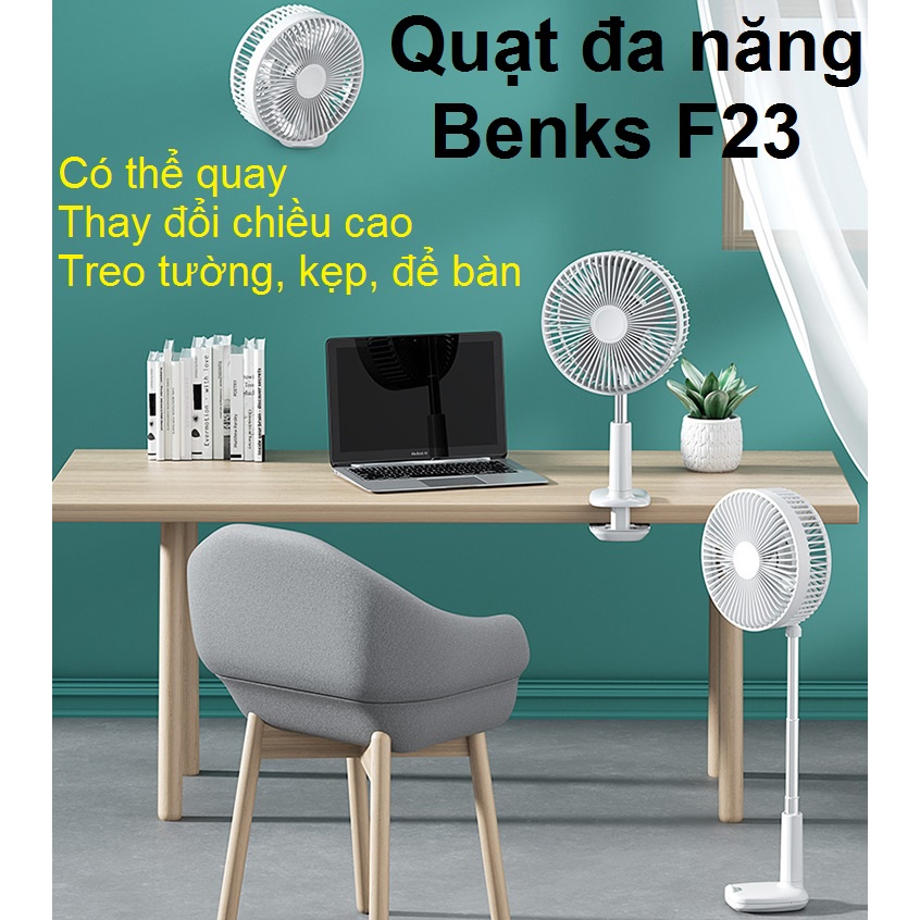 Quạt sạc mini đa năng Benks F23