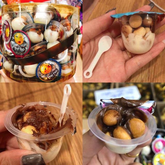 Bánh quy viên chấm socola Star Cup Thái Lan 1Kg, sô cô la, chocolate ăn vặt vừa ngon vừa rẻ