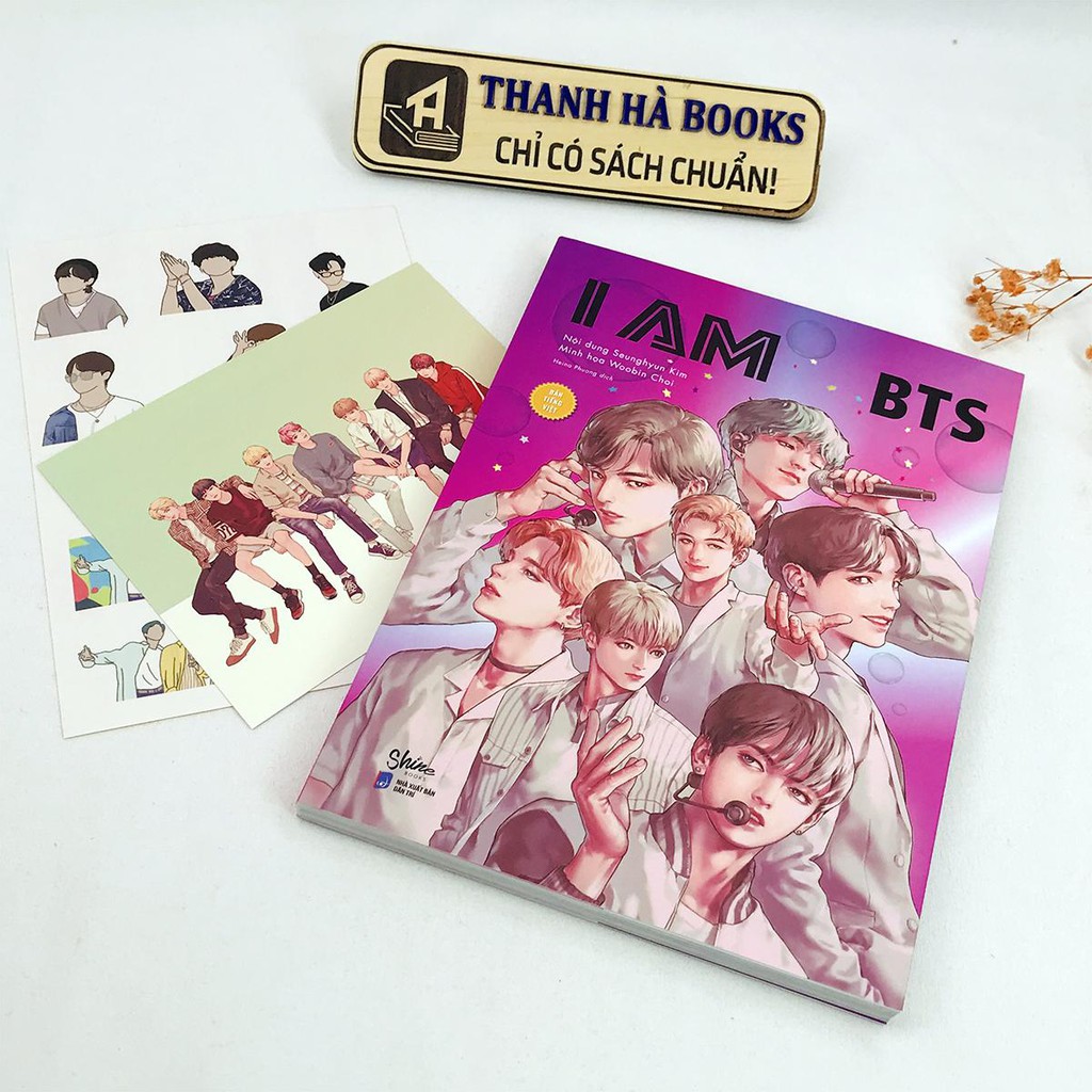 Sách - I am BTS - Truyện tranh bản tiếng Việt (Kèm Sticker và postcard)