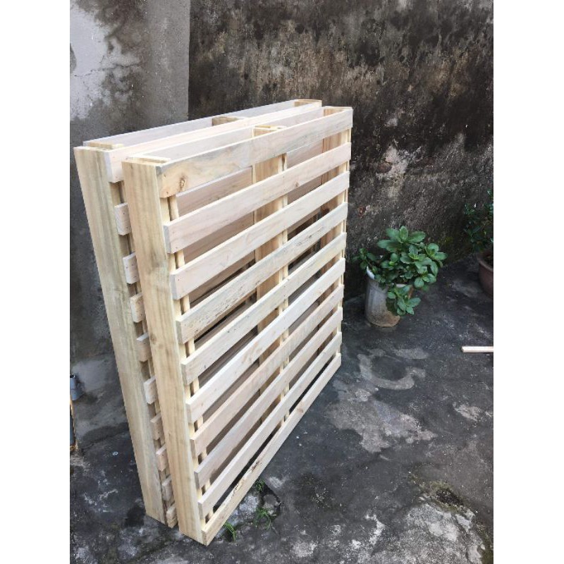 Giường ngủ gỗ thông Pallet, Decor, Handmade, Homestay