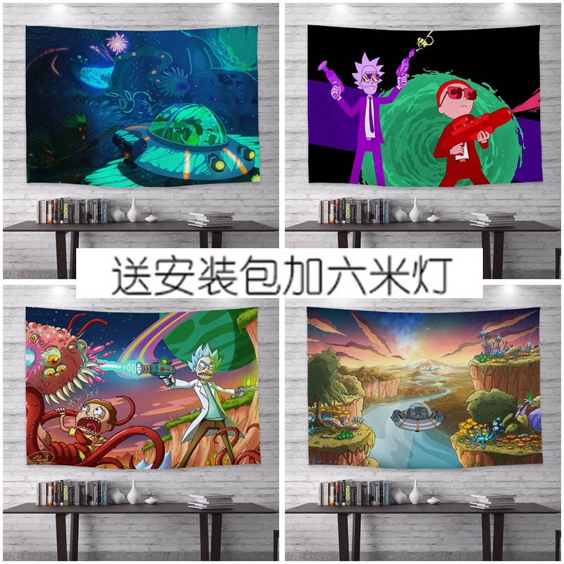 Phông Nền Anime Bruk Và Modi Nổ Chân Dung Tin Tưởng trang trí Phòng Ngủ Ký Túc Xá