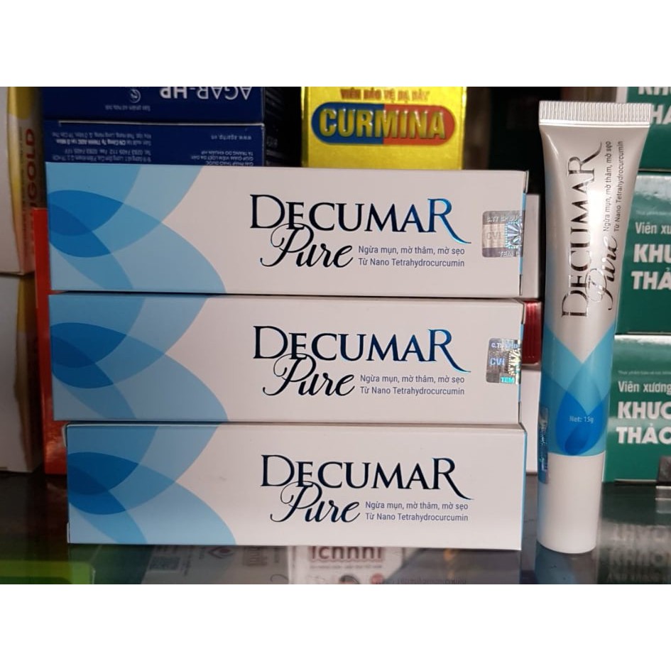 decumar pure kem bôi ngừa mụn, mờ thâm, mờ sẹo tube 15gr