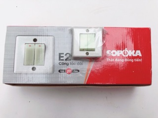 Công tắc đôi E2 Sopoka