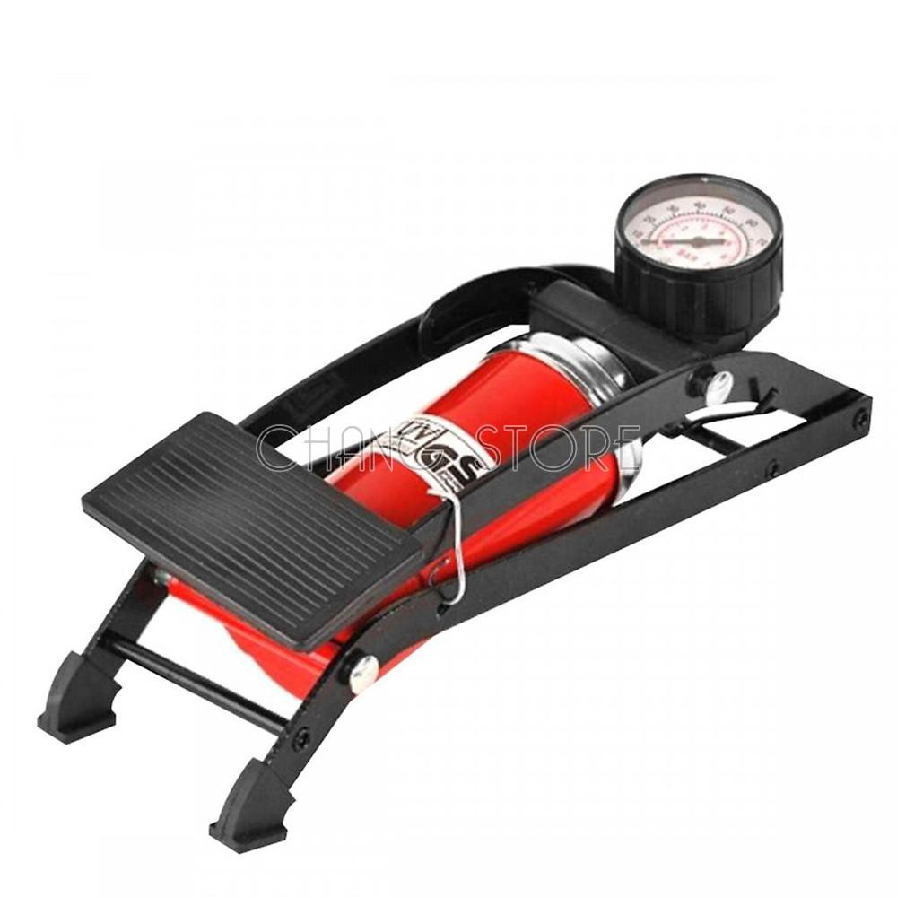 Bơm Đạp Chân Có Đồng Hồ Áp Suất Đa Năng Mini Tiện Dụng