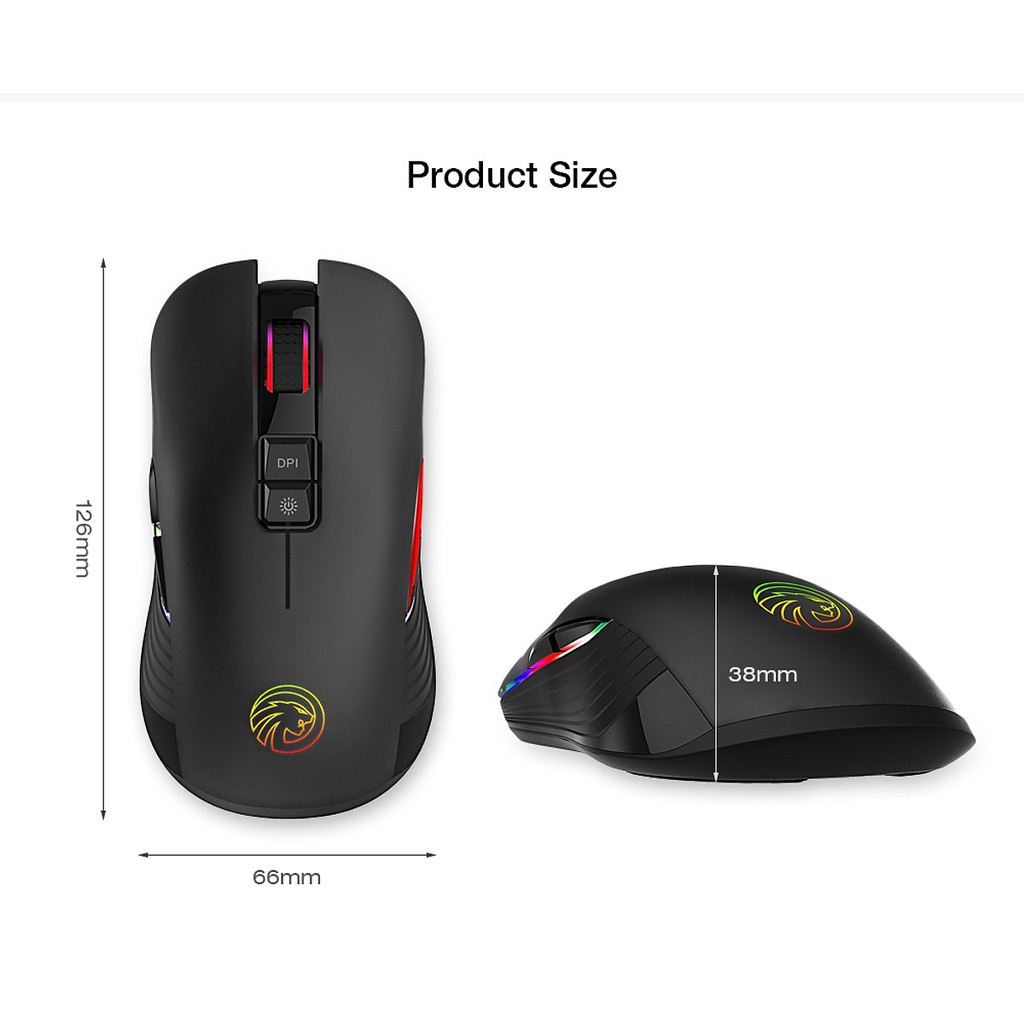 Chuột chuyên GAME FMOUSE M600 LED 7 màu không dây sử dụng Pin Sạc | WebRaoVat - webraovat.net.vn