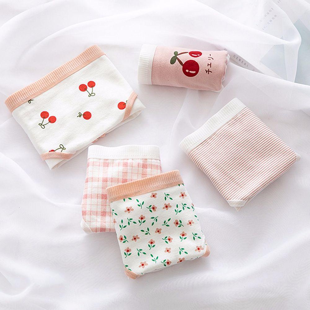 Quần Lót Cotton Mềm Mại Thoáng Khí In Họa Tiết Cherry Lấp Lánh Ngọt Ngào Cho Nữ