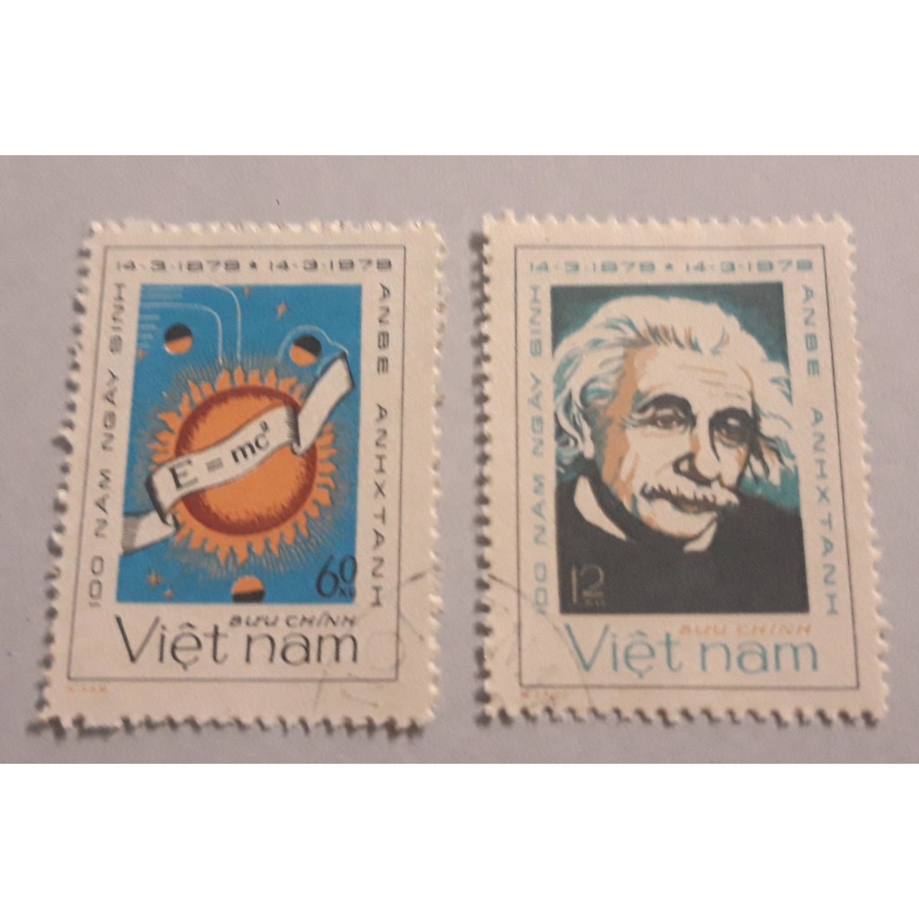 Tem sưu tập MS 348 Tem CTO Việt Nam Kỷ niệm 100 năm ngày sinh Albert Einstein (14-3-1879 -- 14-3- 1979 )