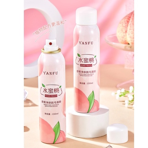 Xịt Tẩy Lông Hương Đào YANFU 150ml
