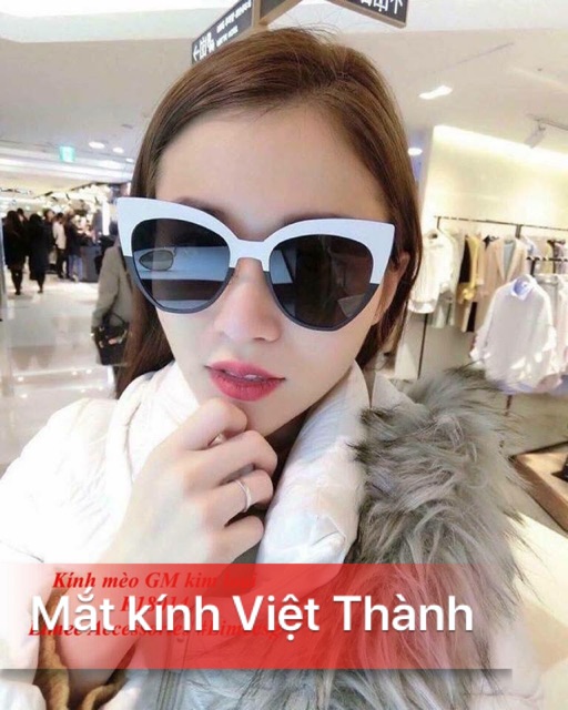 mắt Kính mát nữ mắt mèo phối màu hot nhất 2021 kính râm cho nữ