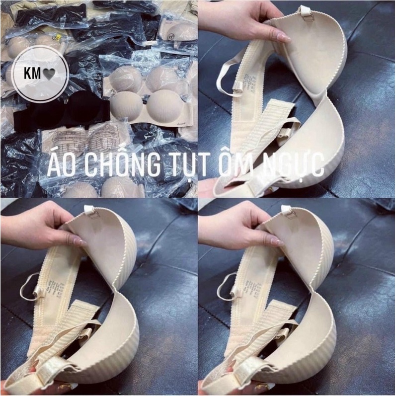 ÁO NGỰC ĐÚC QUAI CHẠY VIỀN SILICON CHỐNG TỤT MS10572