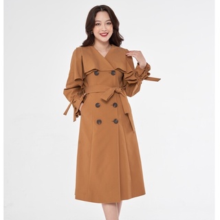 Áo khoác kaki dáng dài TREND COAT kèm đai HeraDG - WAM20019
